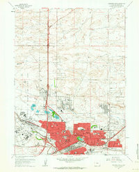 1961 Historical Map of Cheyenne North
